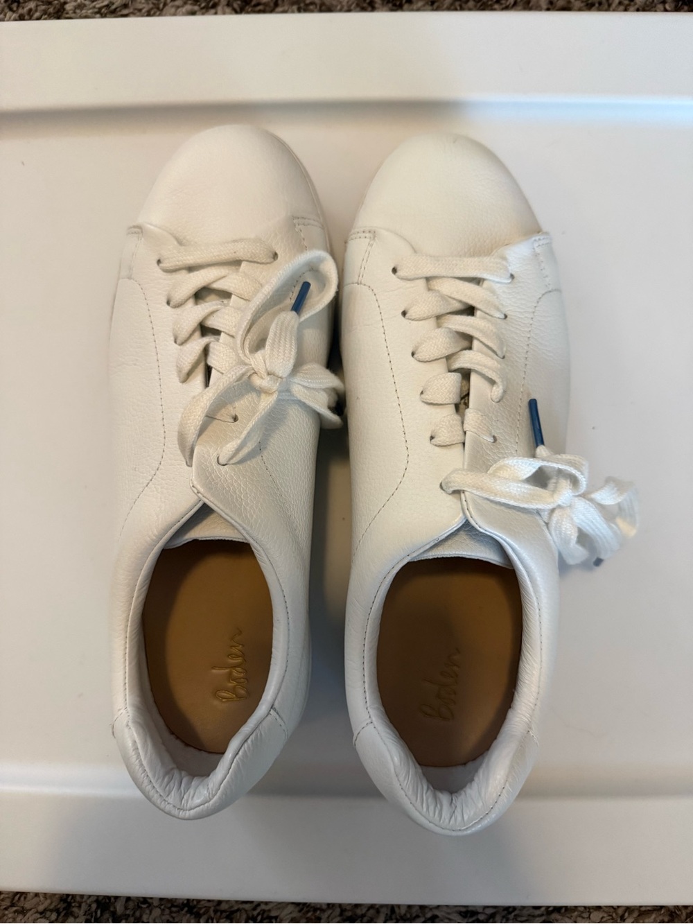 Boden Leather Flatform Sneakers Size 42